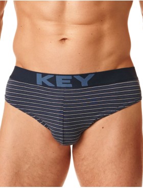 Мужские слипы Key MPP 399 B22 (2 шт) синий + голубой, Цвет: синий + голубой, Размеры: L