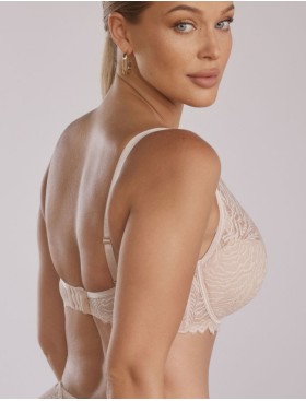 Кружевной бюстгальтер с пуш-ап Kinga LUNA 1103-PU светло-бежевый, Цвет: светло-бежевый, Размеры: 80C, изображение 2