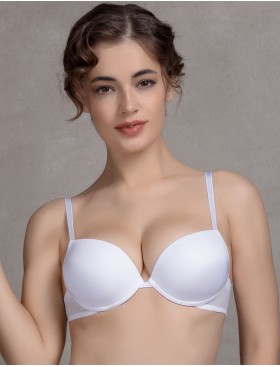 Бюстгальтер пуш-ап гелевый Mioocchi ADELE 7530 bianco, Цвет: bianco (белый), Размеры: 80C, изображение 4