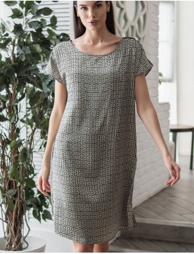 Короткая шёлковая туника Mia-Amore JADORE 4085, Цвет: черный, Размеры: 4XL/5XL, изображение 3