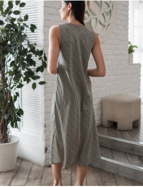 Длинная шёлковая сорочка Mia-Amore JADORE 4088, Цвет: черный, Размеры: 3XL, изображение 2