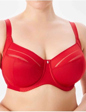 Бюстгальтер-минимайзер мягкий Milavitsa 107630 рубин/нюд, Цвет: рубин/нюд, Размеры: 90G