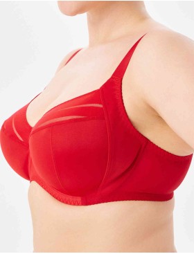 Бюстгальтер-минимайзер мягкий Milavitsa 107630 рубин/нюд, Цвет: рубин/нюд, Размеры: 90G, изображение 3