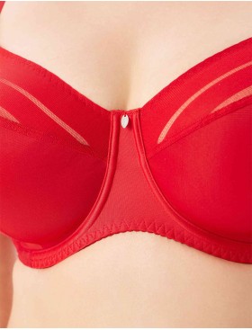 Бюстгальтер-минимайзер мягкий Milavitsa 107630 рубин/нюд, Цвет: рубин/нюд, Размеры: 90G, изображение 4