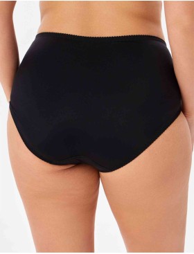 Трусы слипы высокие Milavitsa 256180 черный с нюдом, Цвет: черный с нюдом, Размеры: 6XL, изображение 2