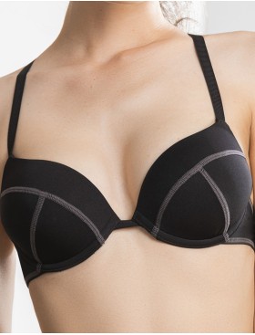 Бюстгальтер пуш-ап гель Mioocchi RIANA 8155 nero, Цвет: nero (черный), Размеры: 80C