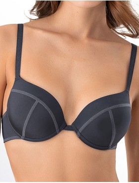 Бюстгальтер пуш-ап гель Mioocchi RIANA 8155 perla blu, Цвет: perla blu (серо-сини, Размеры: 80C