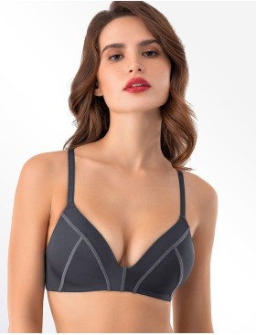 Бюстгальтер без косточек Mioocchi RIANA 8157 perla blu, Цвет: perla blu (серо-сини, Размеры: 80A, изображение 3