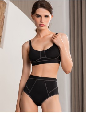 Трусы стринги высокие Mioocchi RIANA 8258 nero, Цвет: nero (черный), Размеры: S, изображение 3