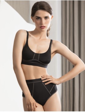 Трусы стринги высокие Mioocchi RIANA 8258 nero, Цвет: nero (черный), Размеры: S, изображение 5