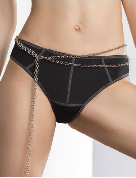 Трусы бразилиана Mioocchi RIANA 8255 nero, Цвет: nero (черный), Размеры: S