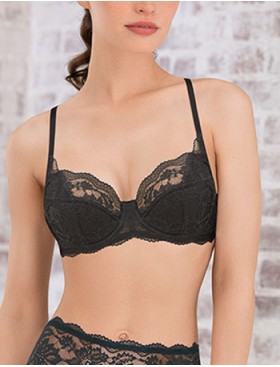 Бюстгальтер полупоролоновый Mioocchi MALENA 8119 nero, Цвет: nero (черный), Размеры: 90C