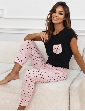 Женская пижама с брюками Sensis ILARIA, Цвет: черный, Размеры: L