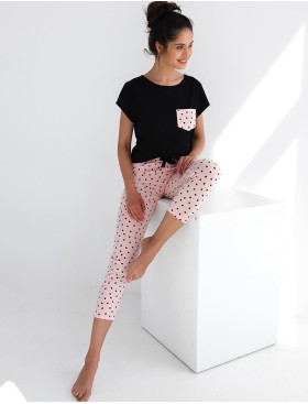 Женская пижама с брюками Sensis ILARIA, Цвет: черный, Размеры: L, изображение 3