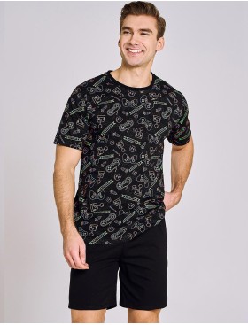 Мужская пижама Taro DEAN 3185-01, Цвет: черный, Размеры: XL