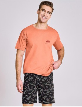 Мужская пижама Taro TOM 3186-01, Цвет: оранжевый, Размеры: XL