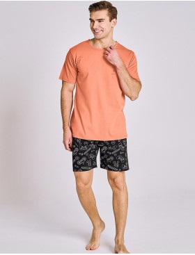 Мужская пижама Taro TOM 3186-01, Цвет: оранжевый, Размеры: XL, изображение 3