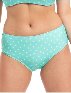 Низ купальника в горошек Akcent 2425 slip, Цвет: аквамарин, Размеры: 3XL