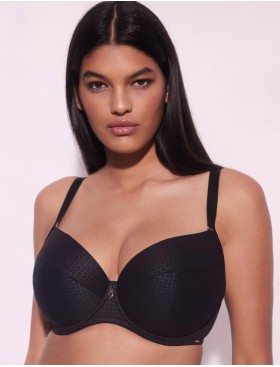 Бюстгальтер уплотненный Alles DIAMANTE U черный, Цвет: черный, Размеры: 90B, изображение 3