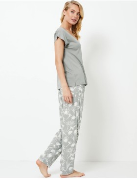 Пижама женская с брюками Aruelle FABIANA, Цвет: хаки, Размеры: XS, изображение 3