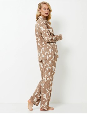 Пижама женская с брюками Aruelle MALIKA, Цвет: латте, Размеры: M, изображение 3