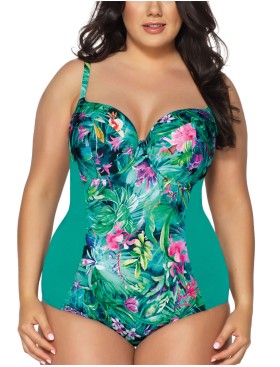 Слитный купальник Ava PARADISE SKJ52 U, Цвет: бирюза, Размеры: 65I