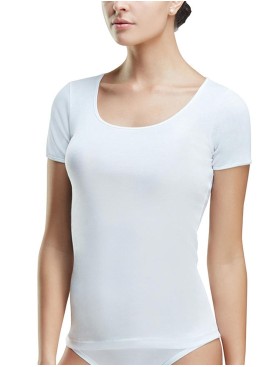 Футболка хлопковая с коротким рукавом Cotonella 8255 INTIMO NATURALE bianco, Цвет: bianco (белый), Размеры: M