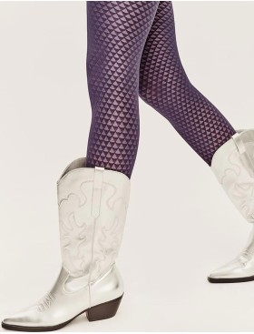 Колготки с узором Gabriella 310 CINDY granat 60 den, Цвет: синий, Размеры: 4