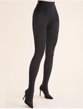 Колготки с геометрическим узором Gabriella 314 ELENA nero 60 den, Цвет: чёрный, Размеры: 2, изображение 2