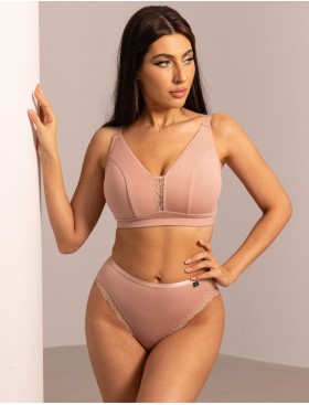 Трусы слипы Kris Line MARCELLA POWDER briefs micromodal, Цвет: пудровый, Размеры: M, изображение 3