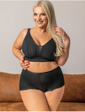 Бюстгальтер без косточек Kris Line MARCELLA micromodal черный, Цвет: черный, Размеры: 90D, изображение 8