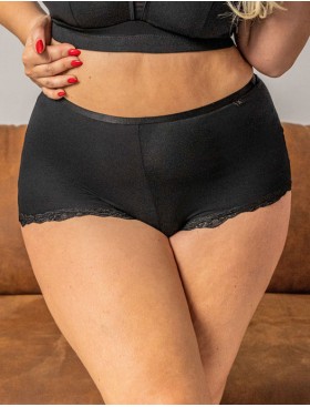 Трусы шорты Kris Line MARCELLA BLACK shorts micromodal, Цвет: черный, Размеры: 2XL