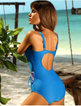 Совместный купальник Lorin L4576/4, Цвет: голубой, Размеры: 100D, изображение 2