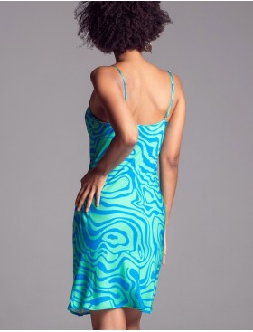 Сорочка из вискозы с шелком Mia-Amore SEVILLE 5060 зеленый/голубой, Цвет: зеленый/голубой, Размеры: L, изображение 2