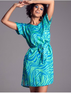 Платье-туника Mia-Amore SEVILLE 5061 зеленый/голубой, Цвет: зеленый/голубой, Размеры: L/XL, изображение 4