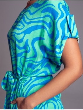 Платье-туника Mia-Amore SEVILLE 5061 зеленый/голубой, Цвет: зеленый/голубой, Размеры: L/XL, изображение 3