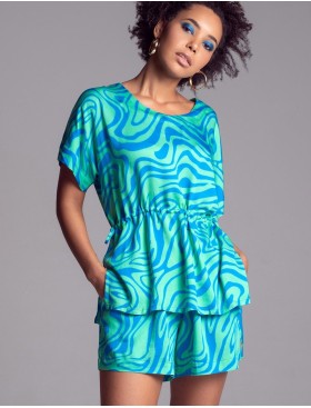 Комплект из вискозы с шелком Mia-Amore SEVILLE 5062 зеленый/голубой, Цвет: зеленый/голубой, Размеры: 4XL, изображение 4