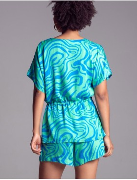 Комплект из вискозы с шелком Mia-Amore SEVILLE 5062 зеленый/голубой, Цвет: зеленый/голубой, Размеры: 4XL, изображение 2