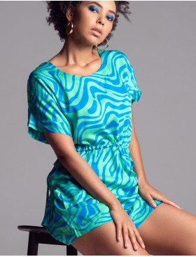 Комплект из вискозы с шелком Mia-Amore SEVILLE 5062 зеленый/голубой, Цвет: зеленый/голубой, Размеры: 4XL, изображение 3