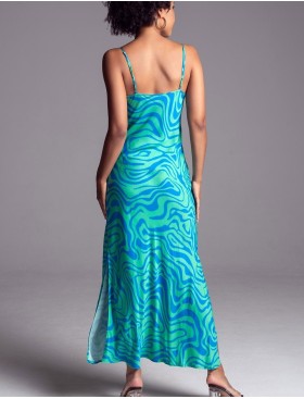 Летнее коктейльное платье Mia-Amore SEVILLE 5068 зеленый/голубой, Цвет: зеленый/голубой, Размеры: L, изображение 2