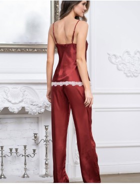 Атласный комплект тройка Mia-Mella JULIA 8735 паприка, Цвет: паприка, Размеры: L, изображение 3