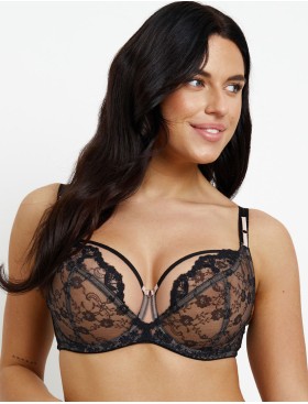 Бюстгальтер мягкий Subtille EIR BLACK/BEIGE soft, Цвет: черный+бежевый, Размеры: 70L, изображение 3