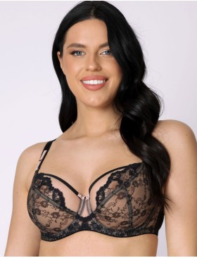 Бюстгальтер мягкий Subtille EIR BLACK/BEIGE soft, Цвет: черный+бежевый, Размеры: 70L, изображение 4