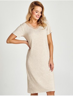 Сорочка с короткими рукавами Taro EDEN 3130-01, Цвет: бежевый, Размеры: S