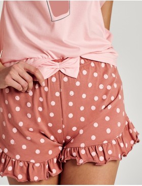 Хлопковая пижама с шортами Taro FRANKIE 3126-02, Цвет: розовый, Размеры: M, изображение 3