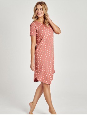 Сорочка в горошек Taro IVY 3129-01, Цвет: коралловый, Размеры: S, изображение 2