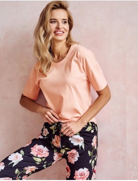 Женская пижама с брюками Taro MARGOT 3097-01, Цвет: персиковый, Размеры: M