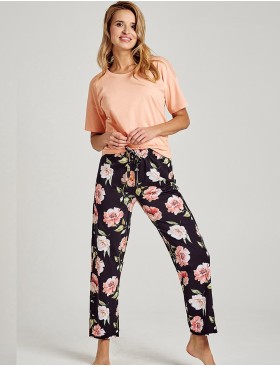 Женская пижама с брюками Taro MARGOT 3097-01, Цвет: персиковый, Размеры: M, изображение 2