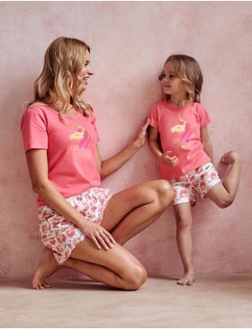 Пижама с шортами Taro MILA 3112-01, Цвет: коралловый, Размеры: S, изображение 2