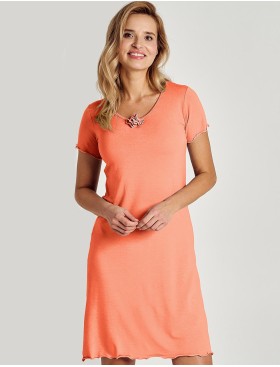Ночная сорочка из модала Taro MILANI 3140-01, Цвет: коралловый, Размеры: S
